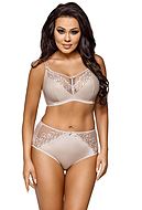 Soft bra, smooth and comfortable fabric, sheer lace, B to L-cup